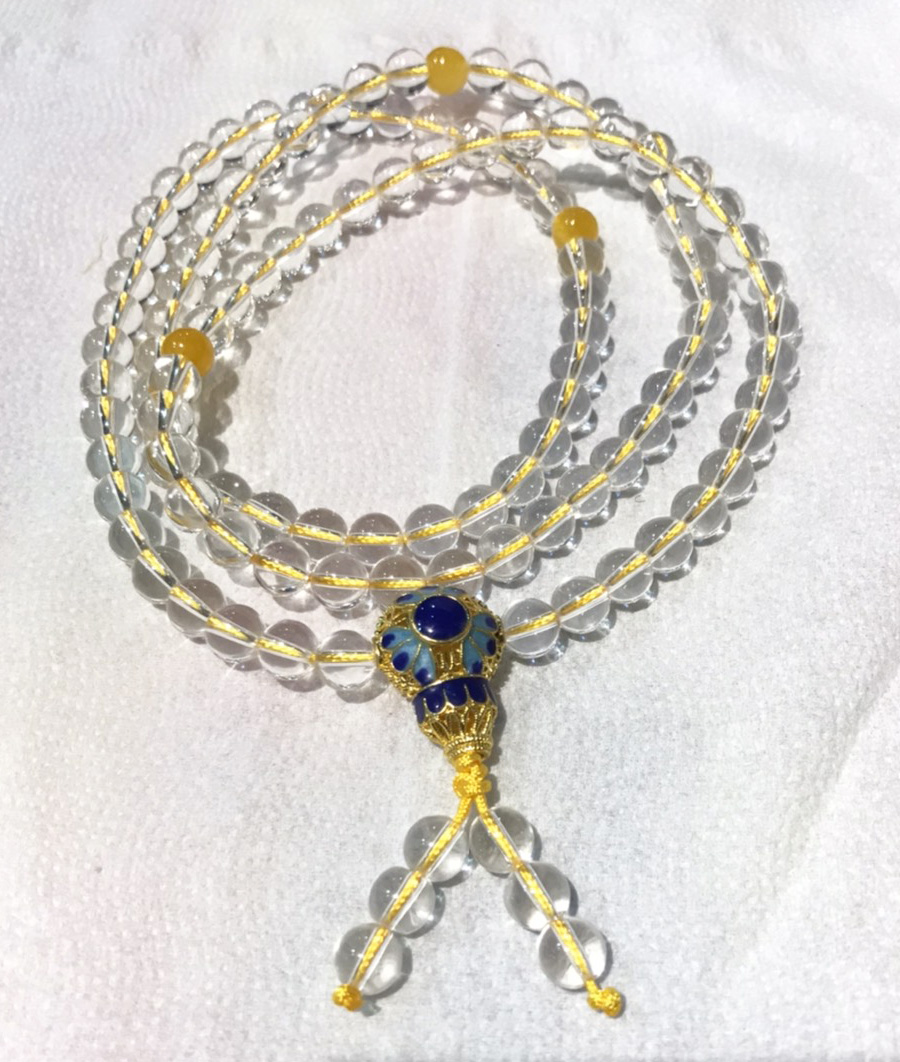 白水晶念珠 白水晶念珠6mm (不二價) 念珠系列/CD Mala-Tibetan Rosary / CDs